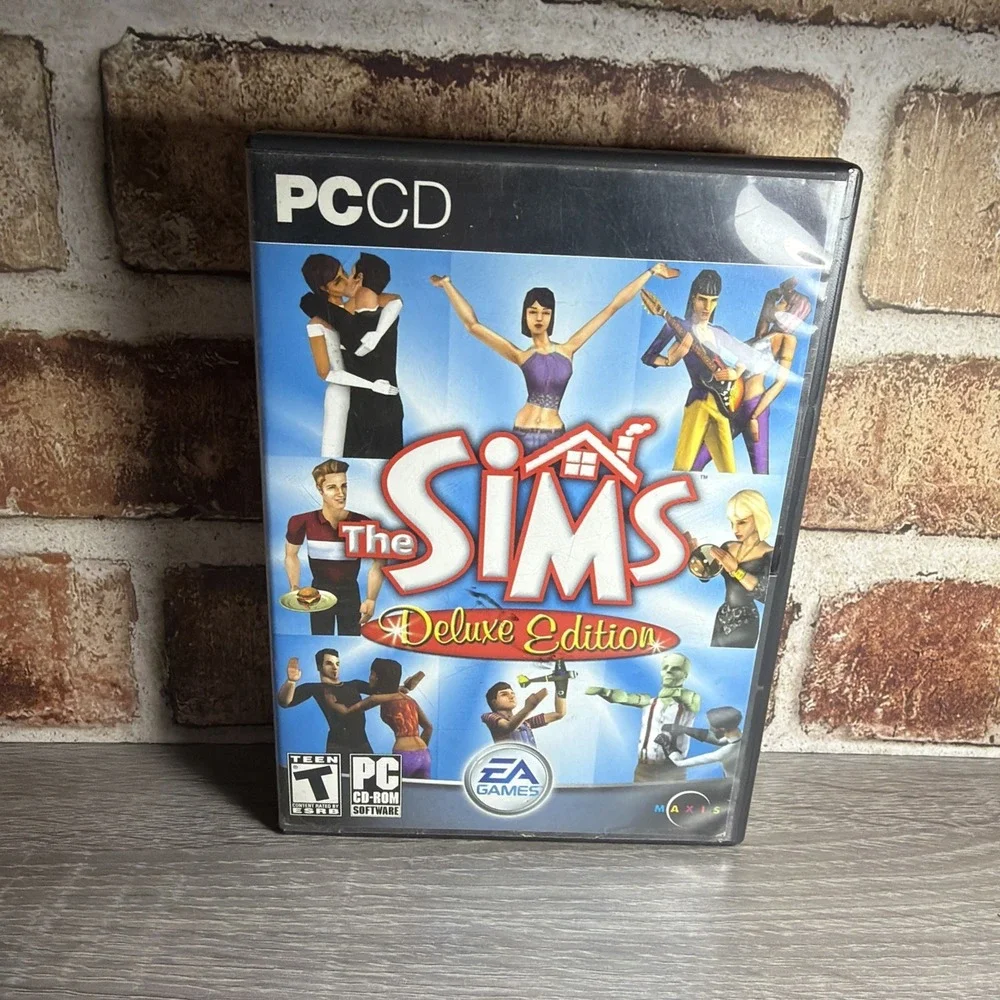 Sims: Deluxe Edition (PC, 2002) Disc 2 Hard Case Version (Missing Disc 1)‎
